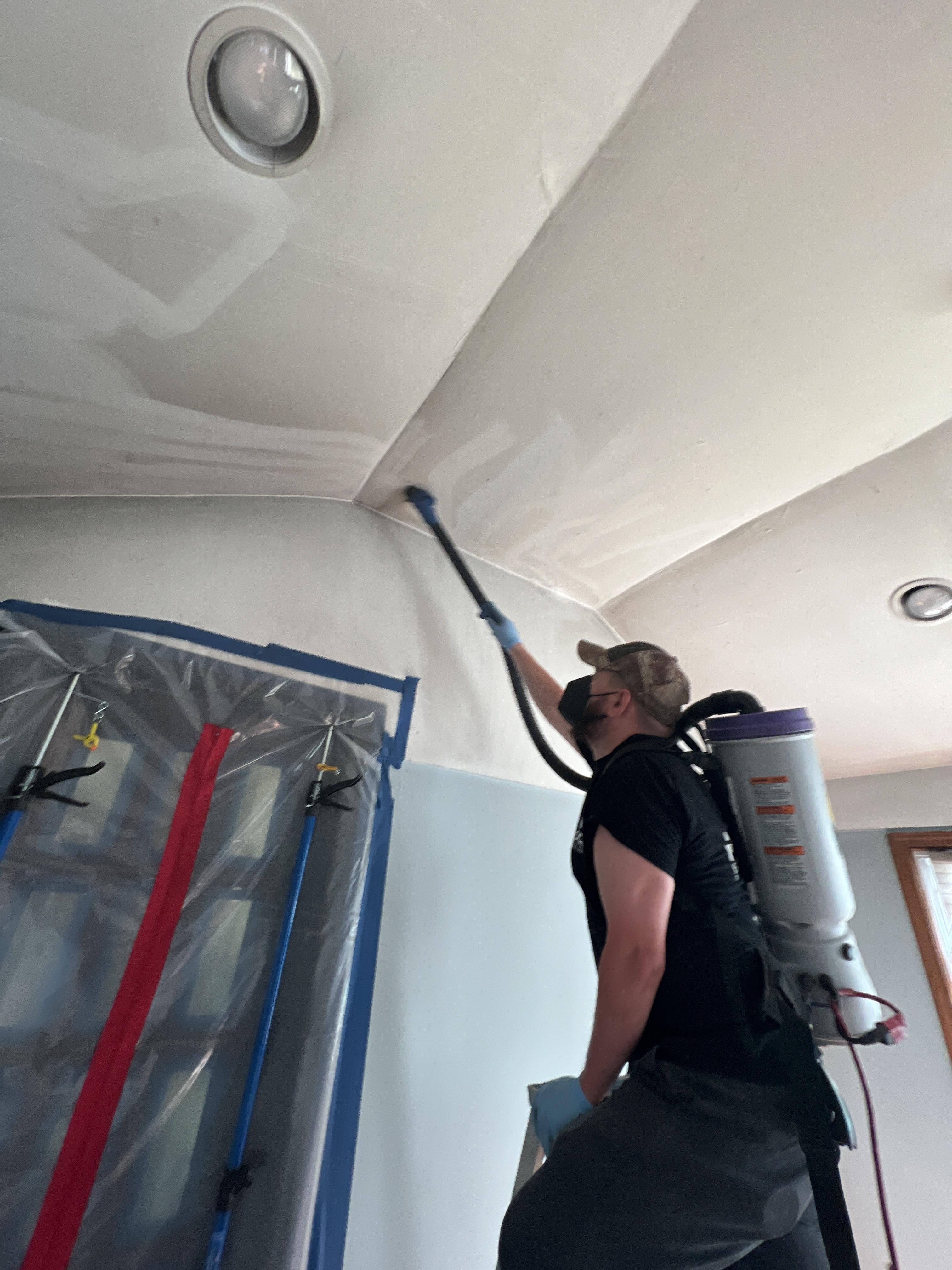 Soot Removal from Ceiling 