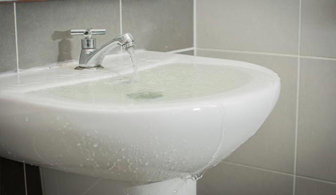 bathroom sink overflow