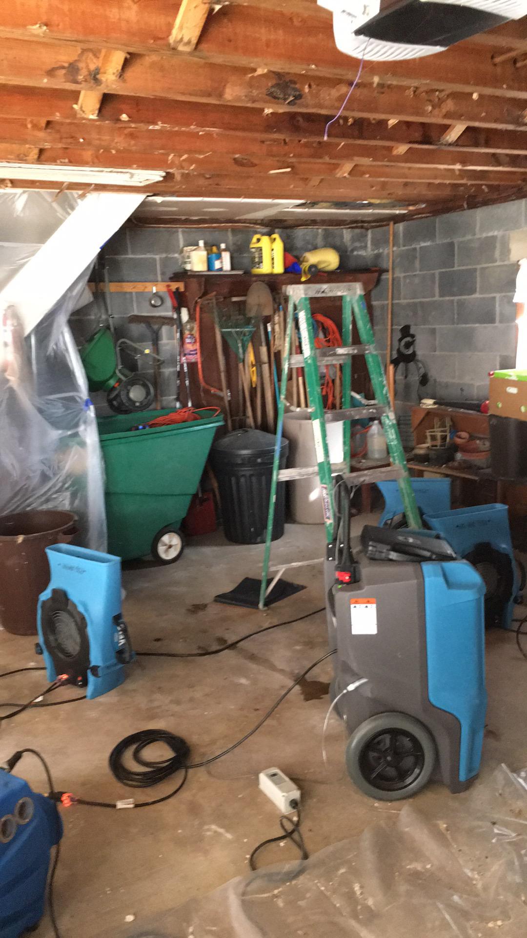 Flooded Garage in Morris Plains, NJ