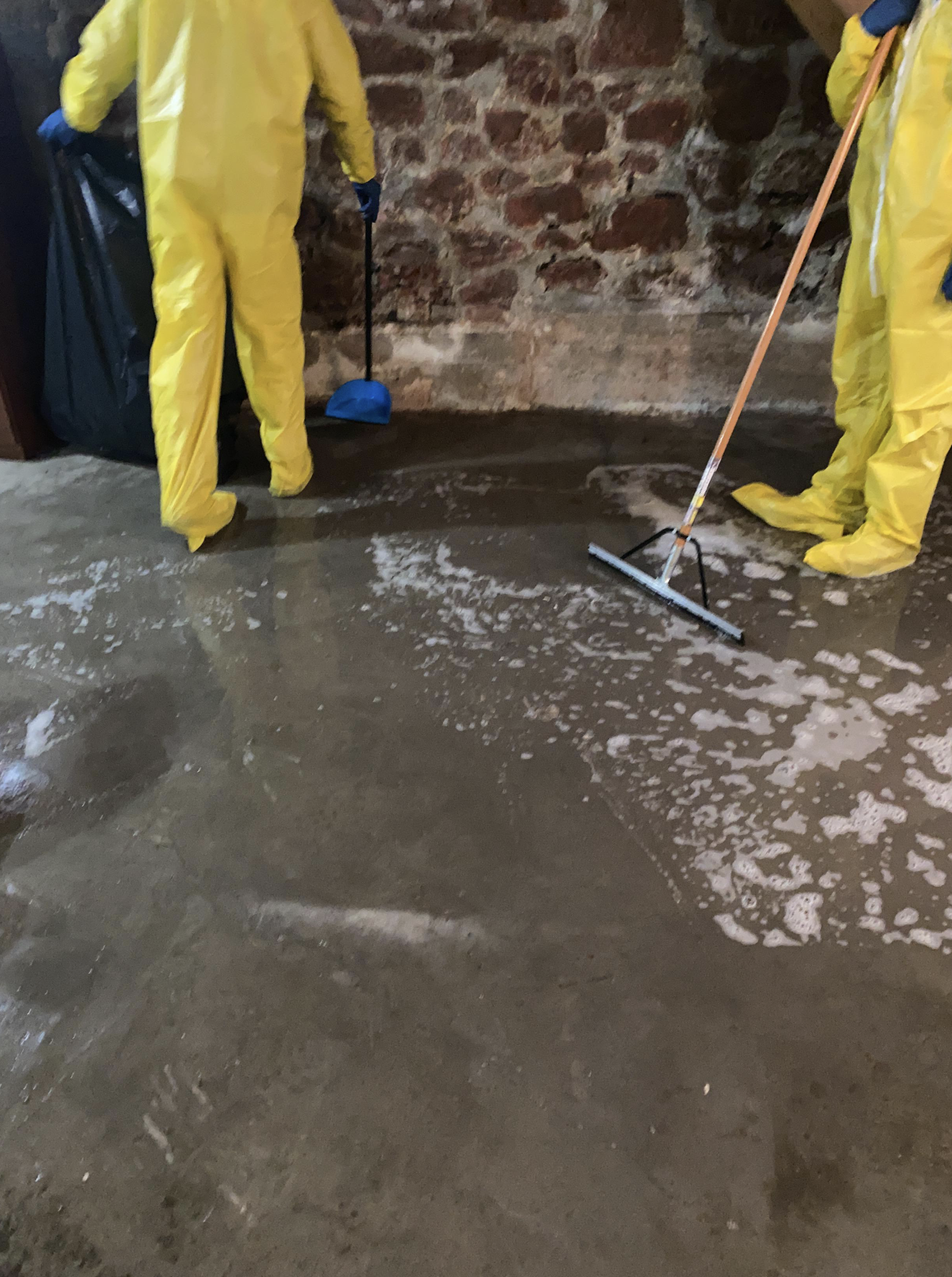 sewage restoration in basement