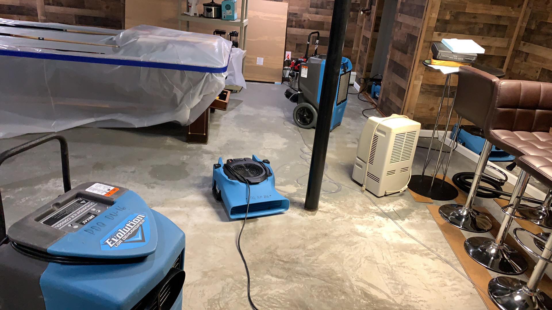 Drying basement