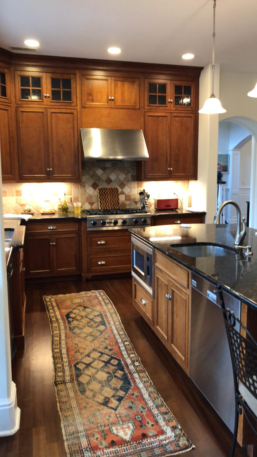 Fire Damaged Kitchen in Harding Township, NJ