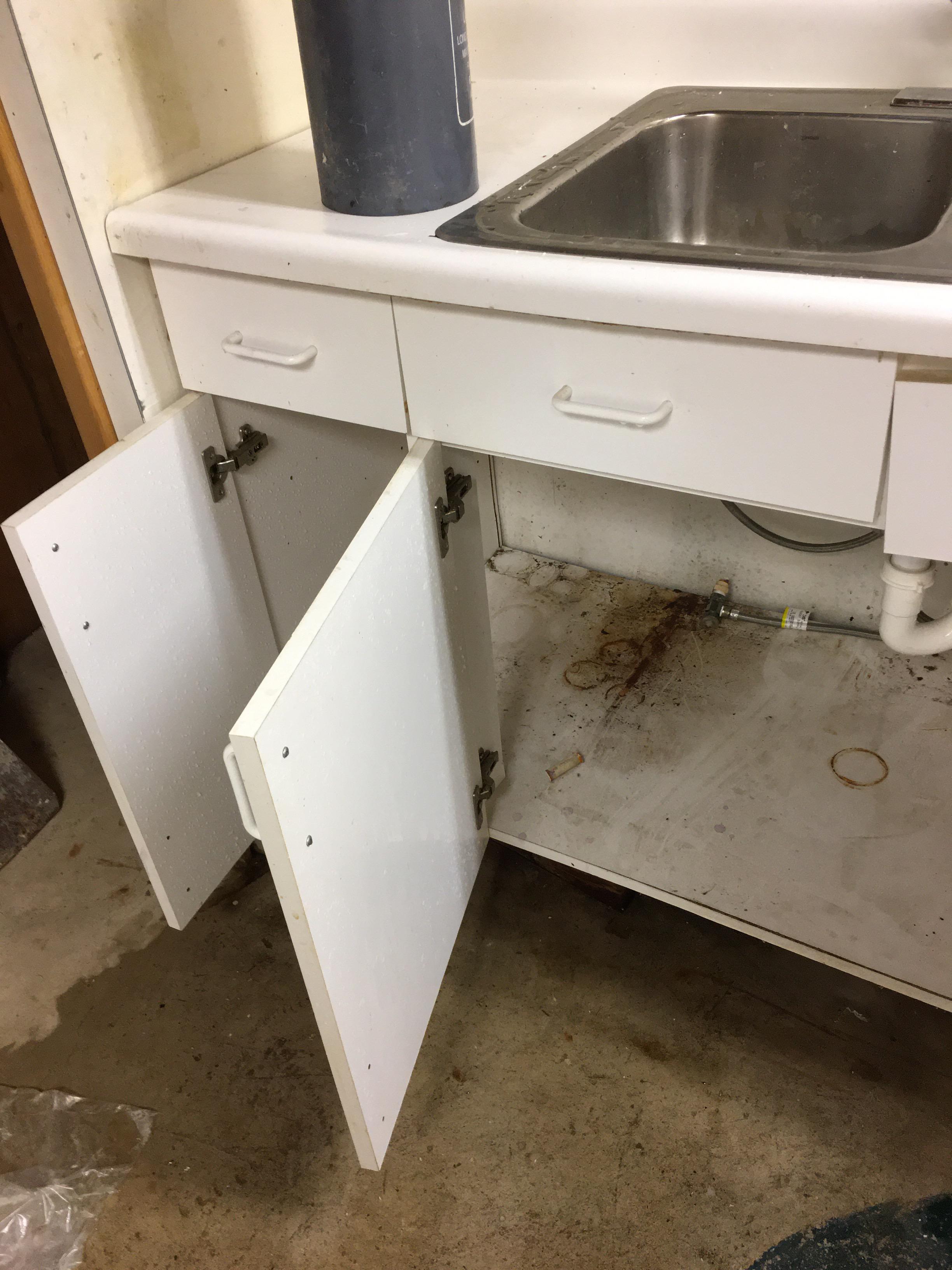 Kitchen water damage