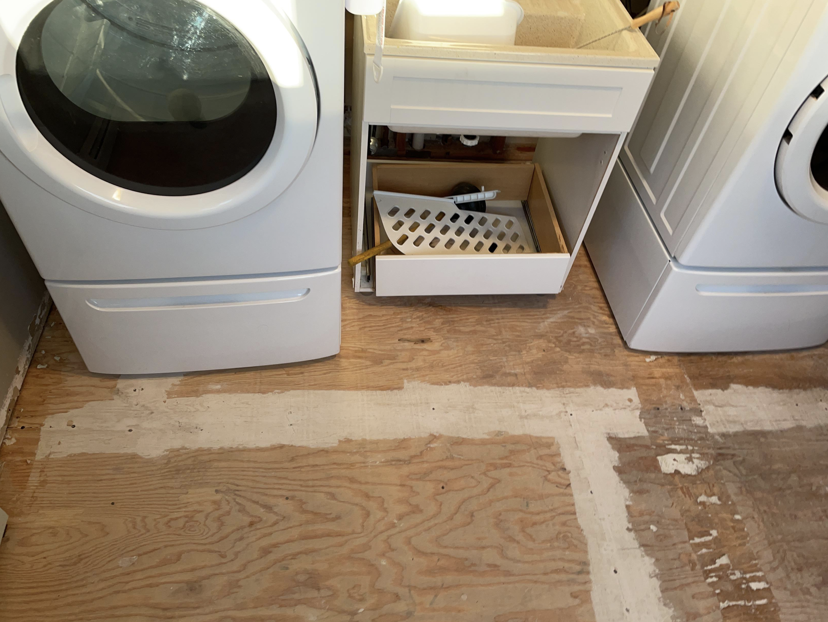 laundry room floor removal