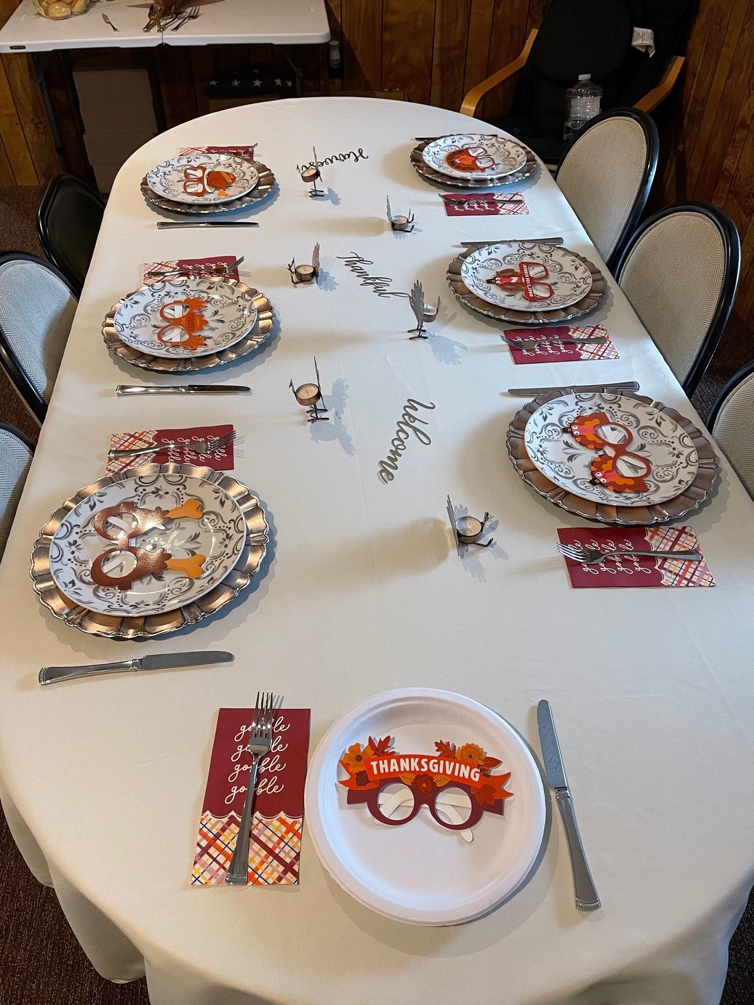 Thanksgiving Dinner Table Set at PDQ